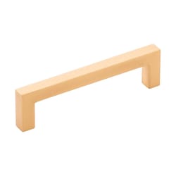 Hickory Hardware Skylight Contemporary Bar Cabinet Pull 3-3/4 in. Brushed Golden Brass Gold 1 pk