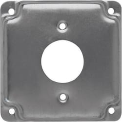 Raco Square Steel 4 in. H X 4 in. W Box Cover