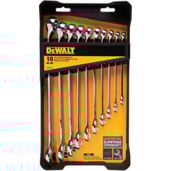 DeWalt SAE Combination Wrench Set 10 pc