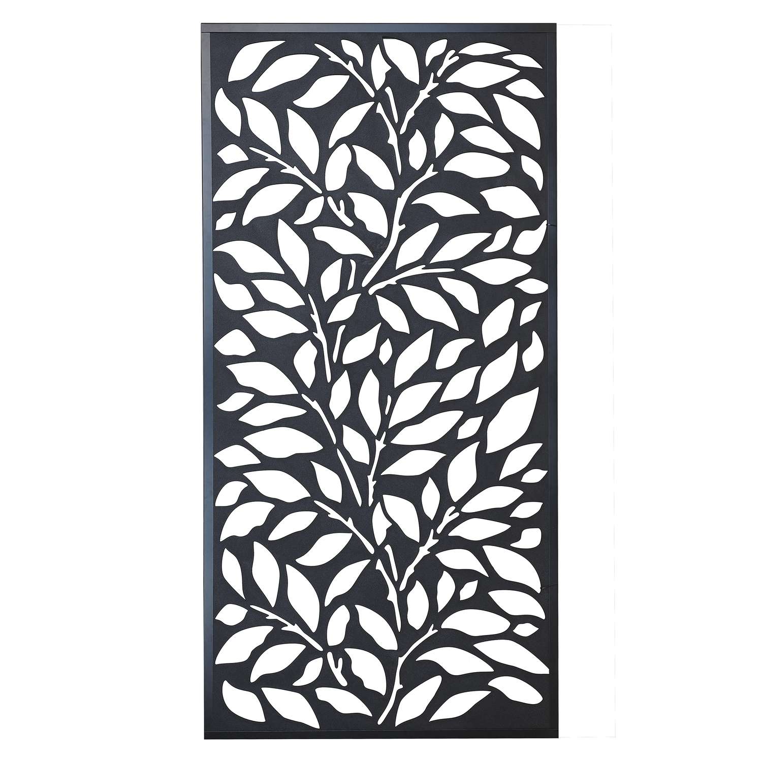 Matrix Decor Screens 35.4 in. W X 6 ft. L Charcoal Plastic Privacy