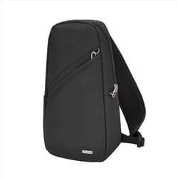Travelon Black Sling Backpack 14 in. H X 7 in. W