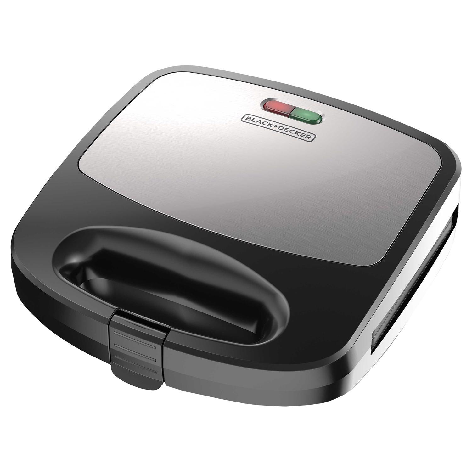 Black+Decker Morning Meal Station Black/Silver Stainless Steel Nonstick Surface Waffle Maker and Gri Sansujyuku sansujyuku.com