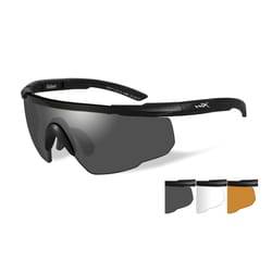 Wiley X Anti-Fog Saber Advanced Safety Sunglasses Assorted Lens Black Frame 1 pc