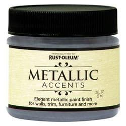 Rust-Oleum Metallic Accents Metallic Real Pewter Water-Based Paint Exterior and Interior 2 oz
