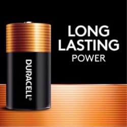 Duracell Coppertop D Alkaline Batteries 4 pk Carded