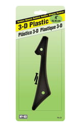 Hy-Ko 4 in. Black Plastic Nail-On Number 1 1 pc
