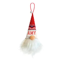 Christmas Gnome Multicolored Amy Ornament 5.5 in.