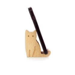 Kikkerland Brown Cat Phone Stand For Universal