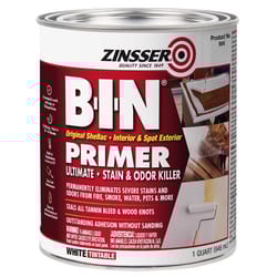 Zinsser B-I-N White Flat Shellac-Based Primer and Sealer 1 qt