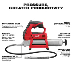 Milwaukee M12 Cordless Grease Gun Tool Only 14.5 oz