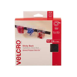 VELCRO Brand Sticky Back Large Nylon Hook and Loop Fastener 180 in. L 1 pk