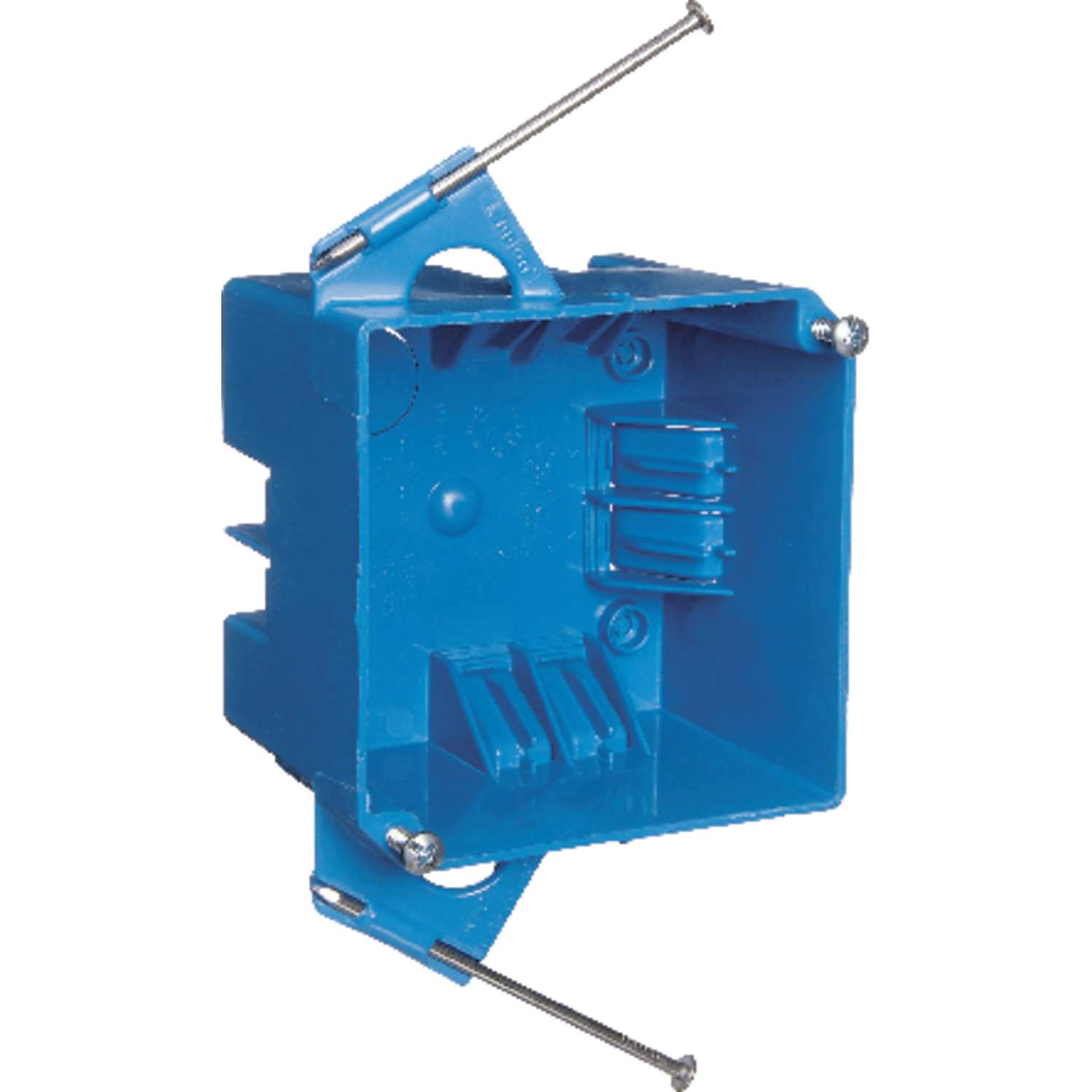 Carlon 4 in. Square PVC 2 gang Junction Box Blue Ace Hardware