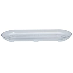 Curtis Wagner Plastics 1.25 in. H X 5 in. W X 14 in. D Plastic Centerpiece Plant Tray Clear
