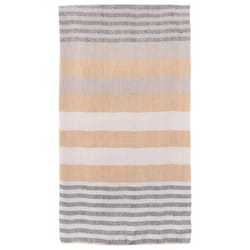 Karma Gifts Studio Gray/Mustard Cotton Stripe Tea Towel 1 pk