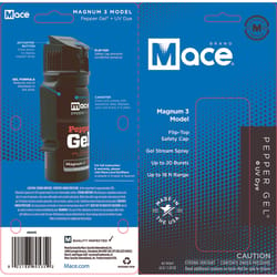 Mace Magnum 3 Black Aluminum/Plastic Gel Pepper Spray
