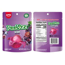 Peelerz Grape Gummi Candy 6 oz