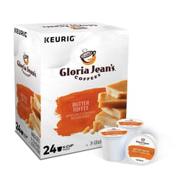 Keurig Gloria Jean's Butter Toffee Coffee K-Cups 24 pk
