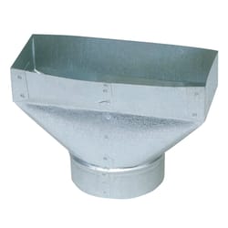 Imperial 12 in. H X 6 in. W Silver Galvanized Steel Register Boot