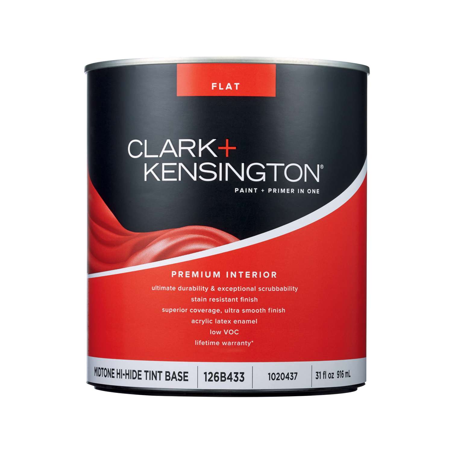 Clark+Kensington Flat Tint Base MidTone Base Premium Paint Interior 1