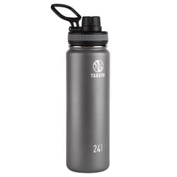 Takeya Originals 24 oz Graphite BPA Free Double Walled Vacuum Insulated Bottle