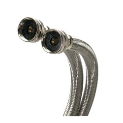 Fluidmaster 3/4 in. Hose in. X 3/4 in. D Hose 72 in. Braided Stainless Steel Washing Machine Supply