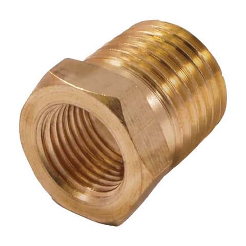 3/4 Male x 1/4 Female NPT Hex Bushing Adapter Pipe Reducer Brass Fit –  compressor-source