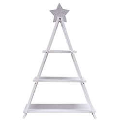 Dyno White 3 Tier Tree Shaped Table Decor 18 in.