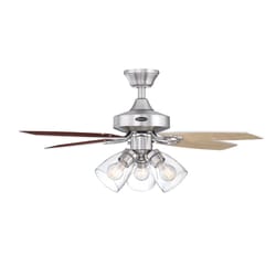 Westinghouse Crusader 42 in. Brushed Nickel White LED Indoor Ceiling Fan