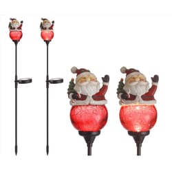 Celebrations LED Clear Santa 30 in. Pathway Decor