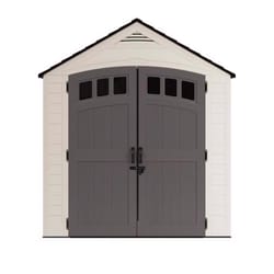 Suncast Cloverdale 7 ft. x 7 ft. Resin Horizontal Peak Storage Shed with Floor Kit