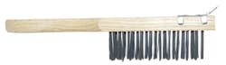 Allway  1-1/2 in. W x 11.5 in. L Carbon Steel  Wire Brush with Scraper 