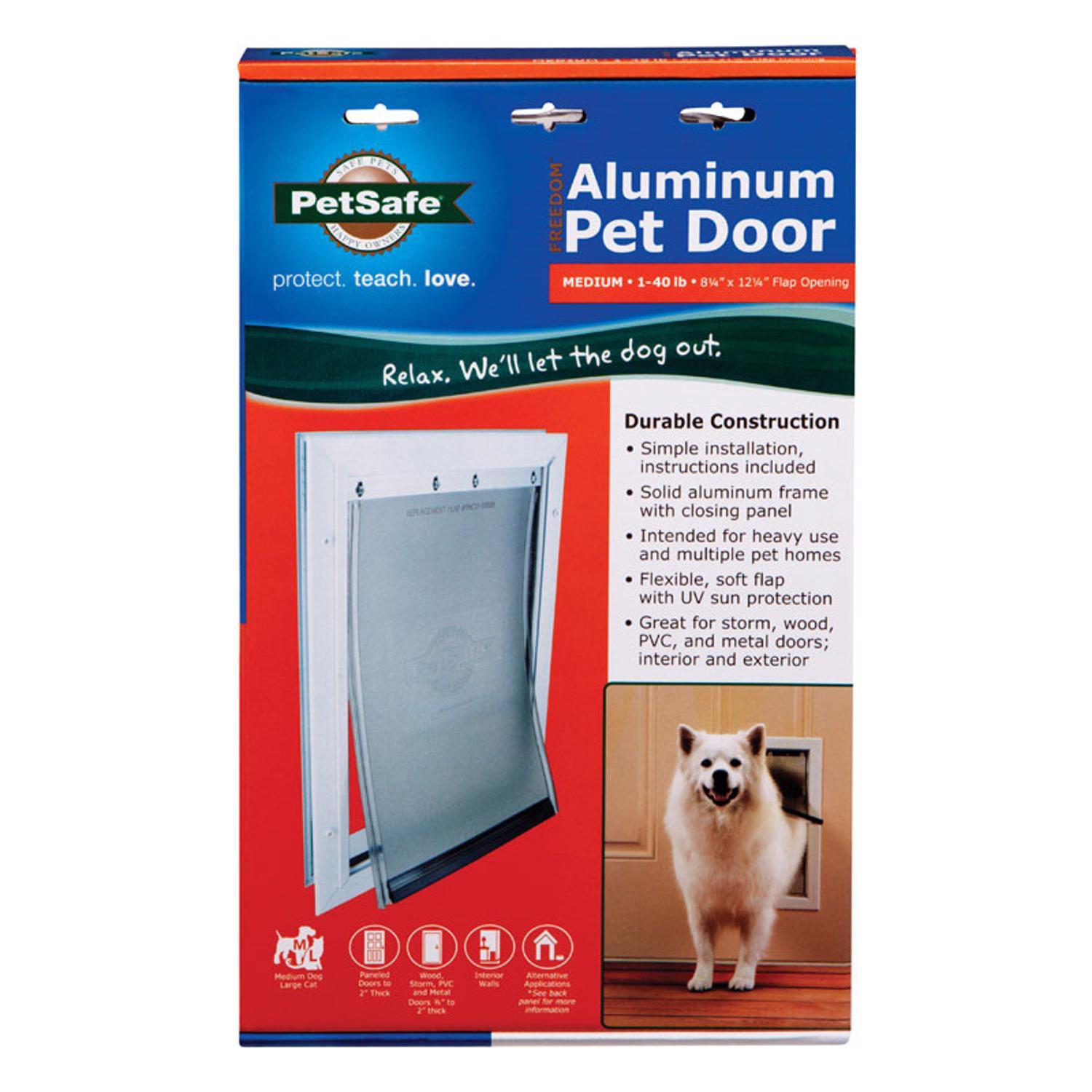 PetSafe 15.625 in. H X 10.75 in. W Aluminum Pet Door Uae Electronic uaeelectronic.com