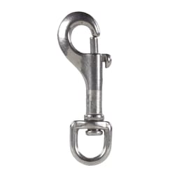 Campbell 1/2 in. D X 2-15/16 in. L Polished Stainless Steel Bolt Snap 50 lb