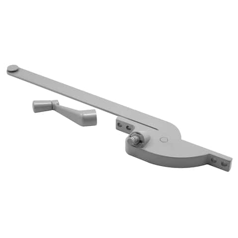 Prime-Line Die-Cast Gray Steel Right Single-Arm Casement Window Operator For Steel Framed Windows