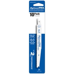 Avanti Pro 6 in. Bi-Metal Reciprocating Saw Blade 6/12 TPI 10 pk