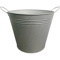 Robert Allen Dundee Ironlite 4 in. W Metal Planter Silver