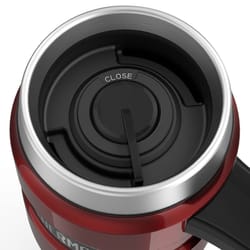 Thermos Stainless King 16 oz Cranberry BPA Free Travel Mug