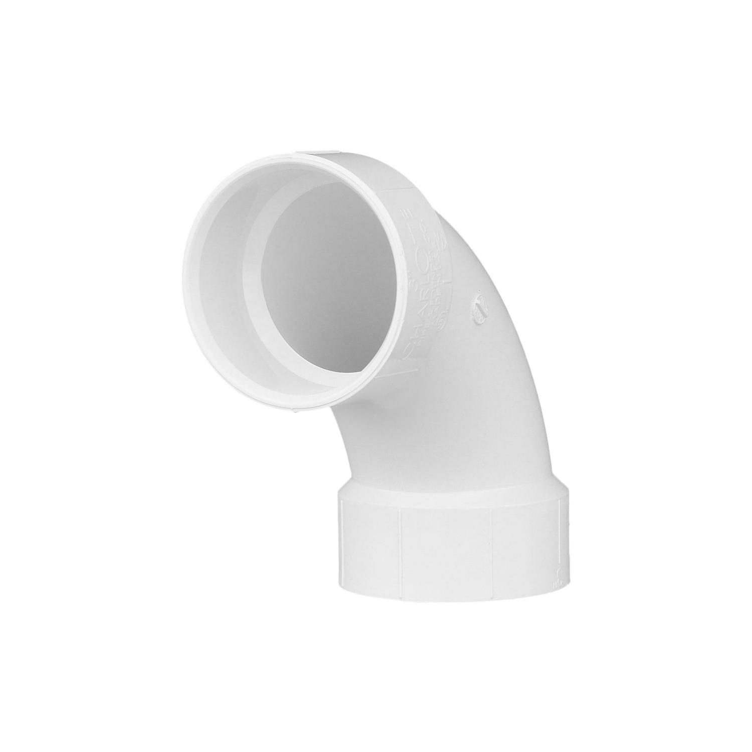 charlotte pipe schedule 40 3 in. hub x 3 in. d hub pvc long sweep elbow 1 pk