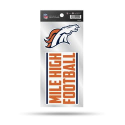 Rico NFL Denver Broncos Double Up Die Cut Sticker Vinyl 1 pc