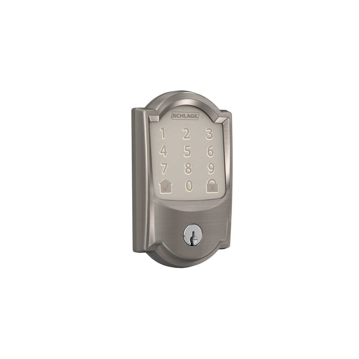 Schlage Encode Satin Nickel Metal Wifi Deadbolt Sansujyuku sansujyuku.com