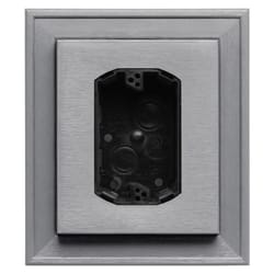 Builders Edge 8 in. H X 7 in. W X 2 in. L Prefinished Gray Vinyl Mounting Block