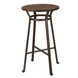 Glitzhome 1 pc Brown Steel/Wood Farmhouse Bar Table