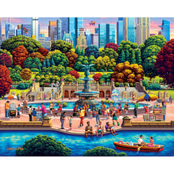 Boardwalk Iconic Places New York Central Park Jigsaw Puzzle Multicolored 1000 pc
