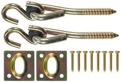 Ace Small Chrome Silver Steel 4 in. L Swing Hook Kit 225 lb 2 pk