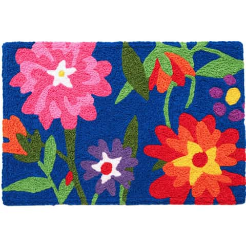 Jellybean 20 in. W x 30 in. L Multicolored What's That Polyester Rug