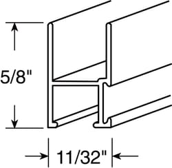 Prime-Line Mill Aluminum 11/32 in. W X 72 in. L Window Frame 1 pk