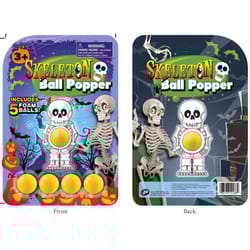 Master Toys Skeleton Ball Popper Toy White/Yellow 1 pc