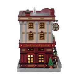 Lemax LED Multicolored Bell & Feather Christmas Village 7 in.