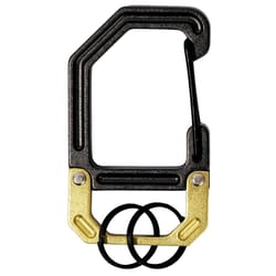 HILLMAN Apex Aluminum Black/Gold Clip/Hook Carabiner Key Chain