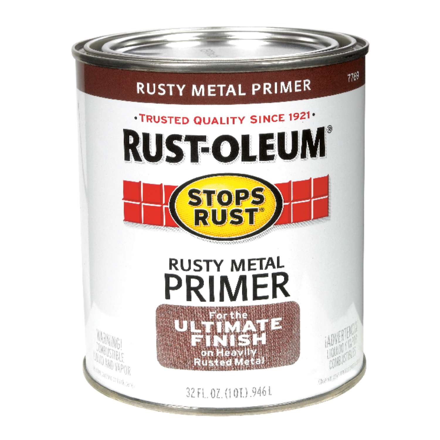 RustOleum Stops Rust Brown OilBased Alkyd Primer 1 qt. Ace Hardware